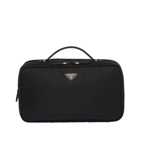 prada cosmetic bag|Prada nylon pouch bag.